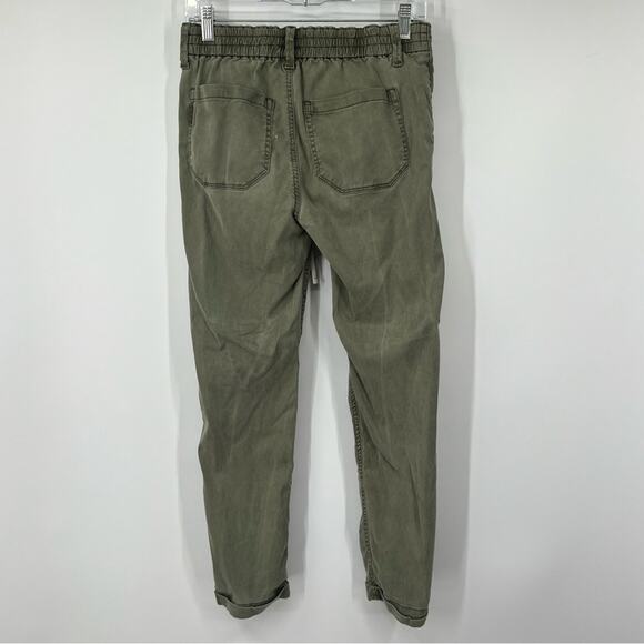 Paige Christy High Rise Pants in Vintage Coastal Green - Picture 6 of 9